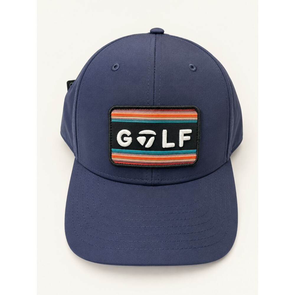 TaylorMade Golf Hat Navy Snapback Serape Patch Adjustable Cap NWT 58cm